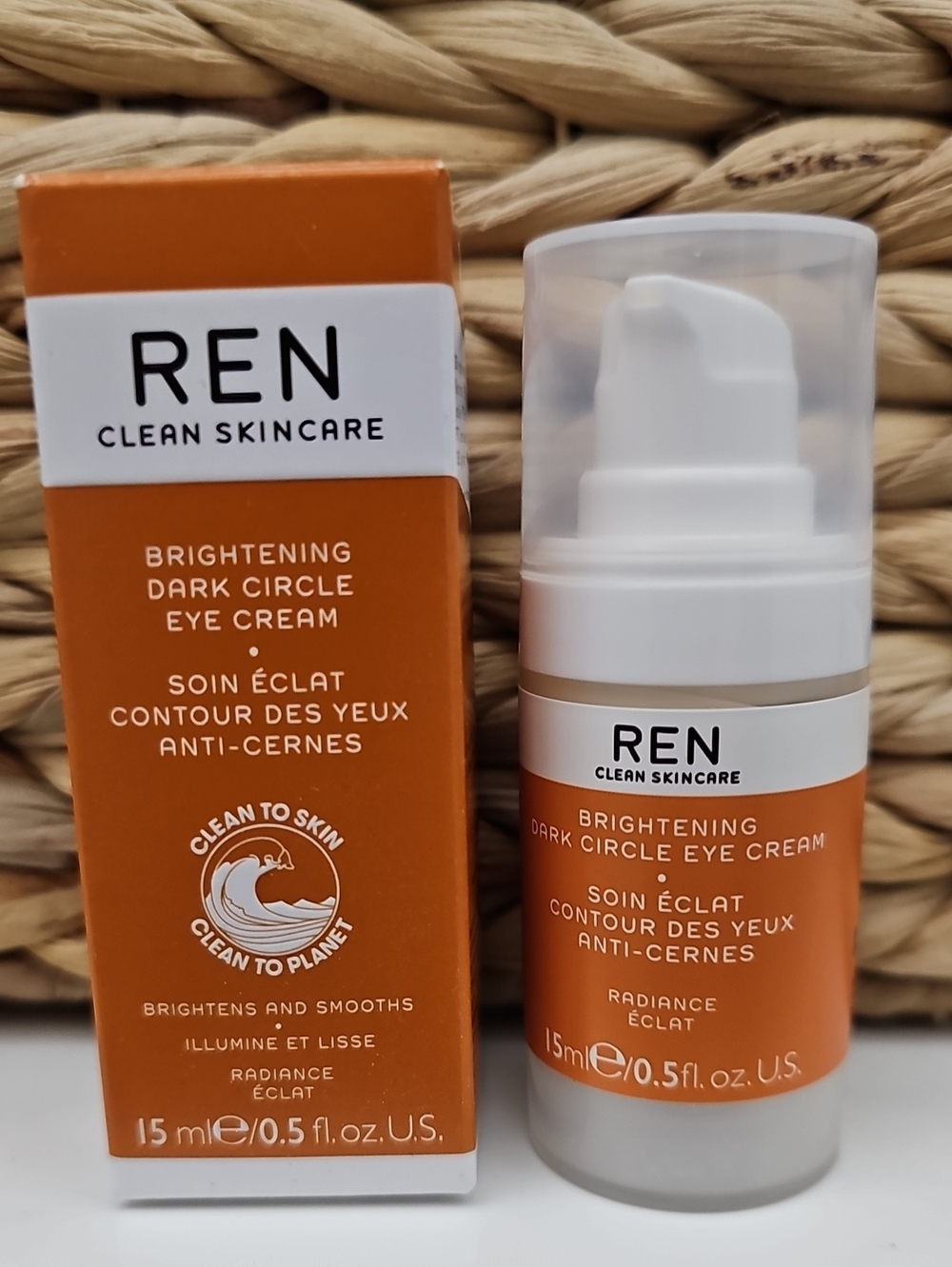 REN Brightening Dark Circle Eye Cream — Orange
